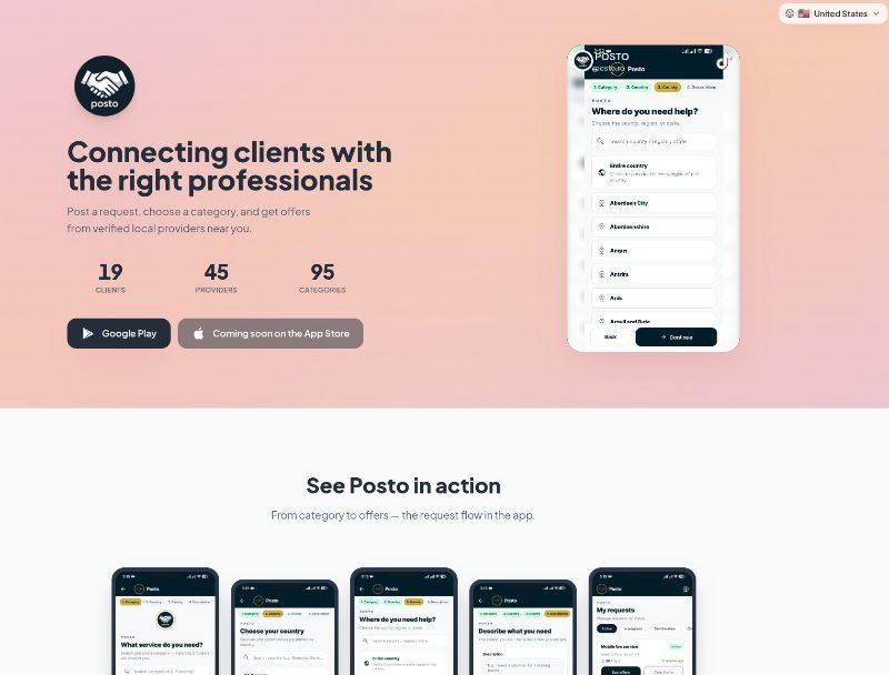 Posto interface visual